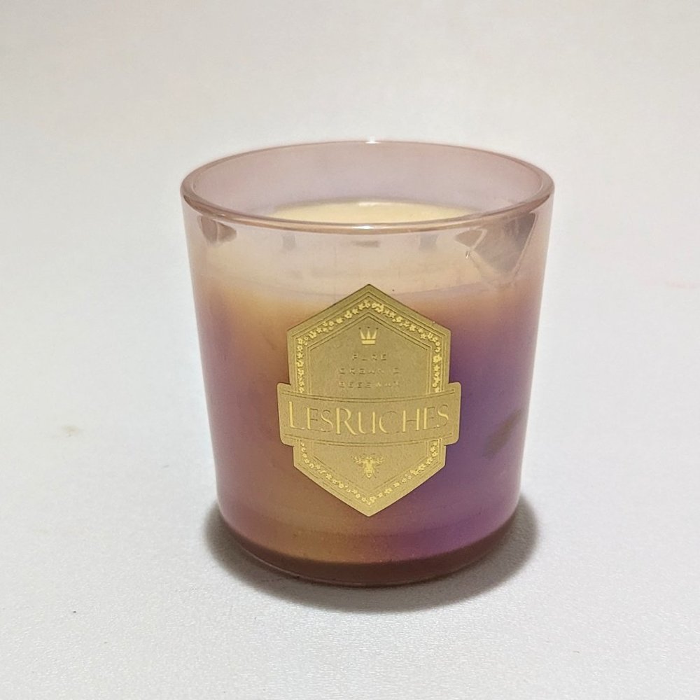 New Les Ruches Vanilla Eucalyptus 8oz Candle Organic Beeswax
